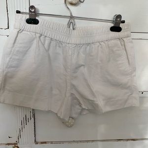 J. Crew white shorts elastic waist size 2